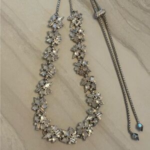 Kendra Scott Andrina wedding collection necklace in rhodium